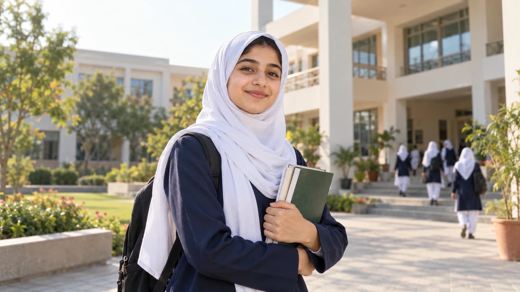 Student at the school campus